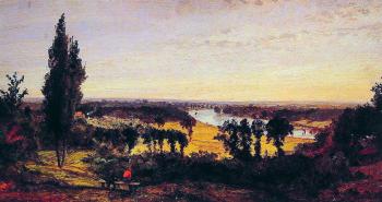 Jasper Francis Cropsey : Richmond Hill and the Thames London